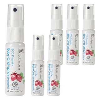 babysassi 誰是寶貝 兒童口腔噴護劑 加鈣益生菌 草莓口味, 20ml, 6條