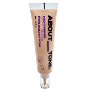 ABOUT TONE 半霧光輕盈持妝粉底液 30ml, 01白皙色, 1條