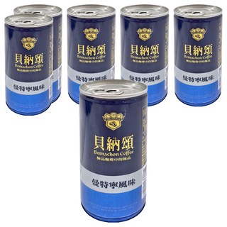 貝納頌 經典曼特寧咖啡, 210ml, 6罐