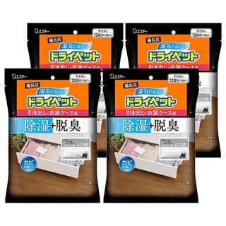 ST 雞仔牌 Drypet 備長炭吸濕包, 除濕脫臭, 適用於衣櫥/抽屜, 12入, 300g, 4袋