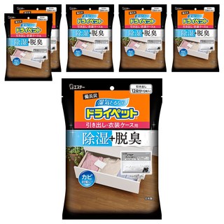 ST 雞仔牌 Drypet 備長炭吸濕包 除濕脫臭 適用於衣櫥/抽屜 12入, 300g, 6袋