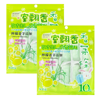 室翲香 香茅條 N-215 10條, 檸檬香茅, 180g, 2包