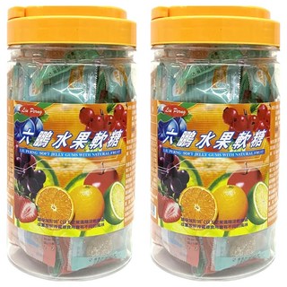 六鵬 Liu Peng 水果軟糖 斯洛維尼亞產 天然水果, 100g, 2罐