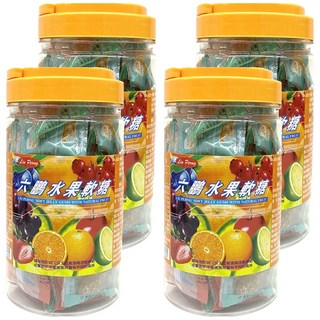 六鵬 Liu Peng 水果軟糖 斯洛維尼亞產 天然水果, 100g, 4罐
