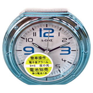 A-ONE 金吉星 圓弧夜光鬧鐘, sweep掃描貓芯, Bibi鬧鈴聲, 變色數字鐘面版, 4分貪睡/夜燈, 顏色隨機