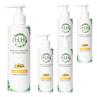 HH 草本新淨界 女性私密衣物抗菌手洗精 蛋白質酵素瓦解血漬和分泌物 乳酸益菌配方 保濕因子, 200ml, 5瓶