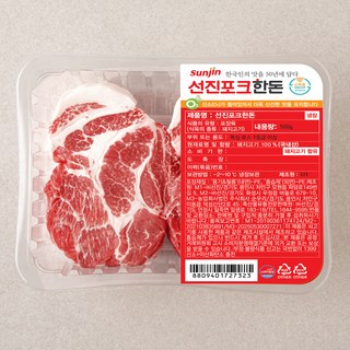 선진포크 한돈 1등급이상 목심 구이용 (냉장), 500g, 1팩