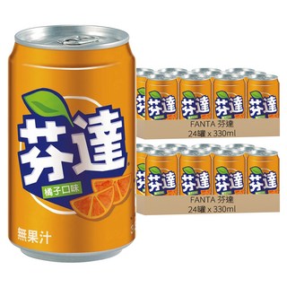 FANTA 芬達 橘子汽水330ml*48罐 (箱), 330ml