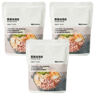 MUJI 無印良品 壽喜燒湯底, 350g, 3包