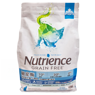 Nutrience 全齡貓 無榖養生貓乾飼料, 六種魚(深海鱈魚 + 漢方草本), 2500g, 1袋