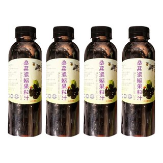 老農手摘 桑葚濃縮果粒汁, 600g, 4瓶