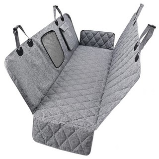 寵物防水汽車墊 灰色 137*147公分 汽車後座寵物墊, 1個