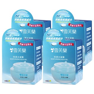 雪芙蘭保濕水凝霜 水漾凝霜質地 玻尿酸胜肽 日間夜晚保養修護 清爽不油光, 50g, 4罐