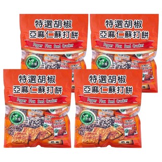 天然屋 特選胡椒亞麻仁蘇打餅 小包裝設計, 288g, 4袋