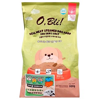 O Bli 噢 比利 機能軟飼料 皮毛亮麗配方 犬用 2個月以上, 高級鮮嫩雞肉, 900g, 1袋