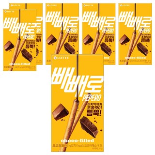 빼빼로 초코필드, 53g, 6개