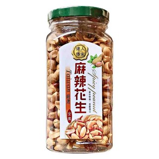達人傳家 麻辣花生 台灣嚴選, 250g, 1罐