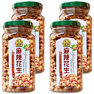 達人傳家 麻辣花生 台灣嚴選, 250g, 4罐