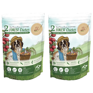 REAL POWER 瑞威 全犬2號 森林燉雞 500g 雞肉 乾飼料, 120億益菌+天然酵素，好消化, 2包