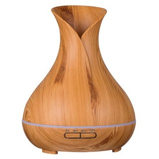 花瓶香氛水氧機 + 6瓶精油 10ml 香味隨機 1組, CAAD0046AS3, 淺色木紋