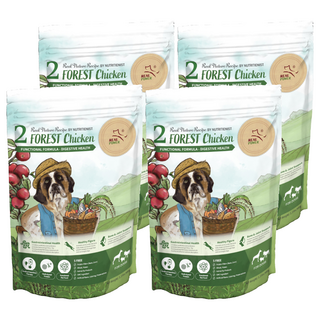 REAL POWER 瑞威 全犬2號 森林燉雞 500g 雞肉 乾飼料, 120億益菌+天然酵素，好消化, 4包