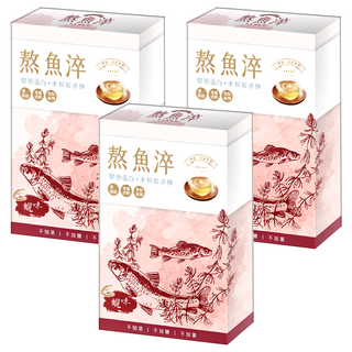 Fresh&Tasty 虱故鄉 熬魚淬 補氣蜆味 虱目魚 新鮮大文蛤, 3包, 70ml, 3盒