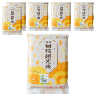 芳榮米廠 台灣越光米, 2kg, 6包, CNS一等