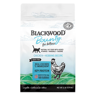 BLACKWOOD 柏萊富 幼貓雞肉+鯡魚 無穀配方乾糧, 3種放養鮮肉 + 2種嚴選鮮魚, 900g, 1包