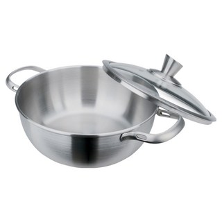 MiyAco 米雅可 經典316不鏽鋼美味萬用鍋 26cm 耐腐蝕 耐高溫 耐酸鹼, 1個, 銀色