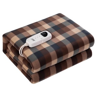 尚朋堂 微電腦雙人電熱毯, 130 x 160cm, 棕色