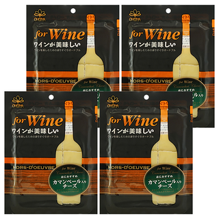 OHGIYA 扇屋 紅酒用加曼貝爾起司 日本下酒起司, 48g, 4包