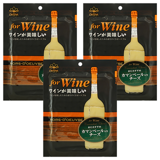 OHGIYA 扇屋 紅酒用加曼貝爾起司 日本下酒起司, 48g, 3包