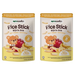 萌寶熊 米條 - 適合8個月以上寶寶 入口即化, 蘋果香蕉, 35g, 2包