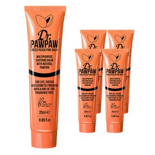 Dr.PAWPAW 摩卡潤色木瓜霜, Peach Pink, 25ml, 5條