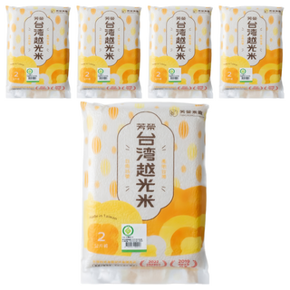 芳榮米廠 台灣越光米, 2kg, 5包, CNS一等