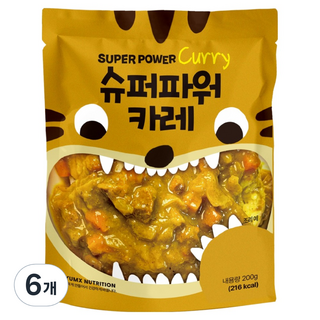 超級力量咖哩, 200g, 6個