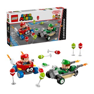 LEGO 樂高 瑪利歐賽車 益智積木玩具組, 321件, 瑪利歐寶寶 vs 路易吉寶寶, 1盒