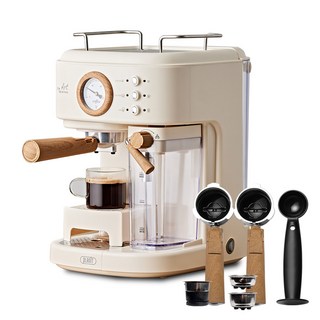 pLAniT Espresso咖啡機 Diato, PCM-NF21W, 北歐奶油白