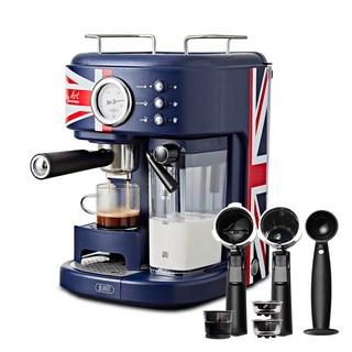 pLAniT Espresso咖啡機 Diato, PCM-GF21BL, 英國國旗藍