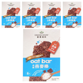 GRANOLA HOUSE 宴麥森林 燕麥棒 海鹽厚巧克力 6入, 192g, 5盒