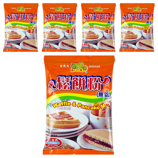 金錢豹鬆餅粉, 無鋁鬆餅粉, Waffle & Pancake Mix, 500g, 5包