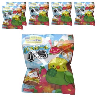 OKAZAKI 小鳥沐浴球附玩具 55g 桃子香味, 6包