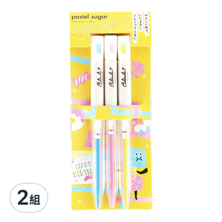 KUTSUWA 可旋轉色鉛筆3色組, 3色, 2組