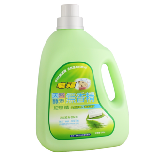 皂福 無香精天然酵素肥皂精 分解汙垢 嬰幼兒衣物適用, 2.4kg, 1桶