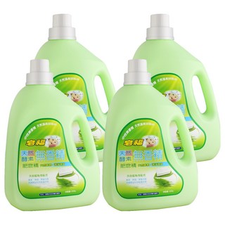 皂福 無香精天然酵素肥皂精 分解汙垢 嬰幼兒衣物適用, 2.4kg, 4瓶
