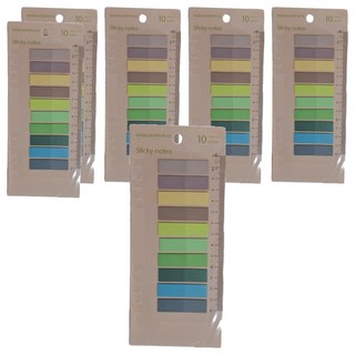 小麥購物 莫蘭迪索引標籤貼 E072 淺色全彩 16g, 6組, 200張