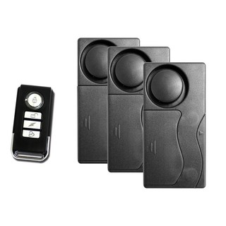 e-kit 逸奇 震動感應門窗防盜警報器，緊急求救警報+迎賓門鈴，3對1遙控器，居家防盜好幫手, 1組