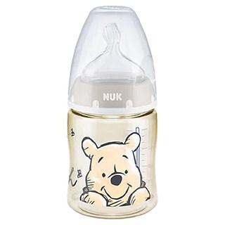 NUK 寬口徑PPSU感溫奶瓶 附寬口徑矽膠奶嘴 初生型中國圓洞, 迪士尼, 150ml, 1個