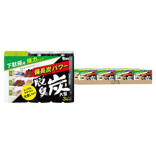 ST雞仔牌脫臭碳鞋櫃 - 強力備長炭除濕除臭 鞋櫃清新好幫手, 100g, 18個