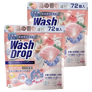 DoDoME 酵素防蟎極淨洗衣球 蜜桃香 3層香調, 72顆, 2袋